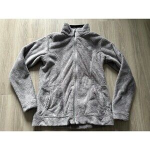 The North Face‎ Women Fleece Full Zipper Jacket Gray Sz Large